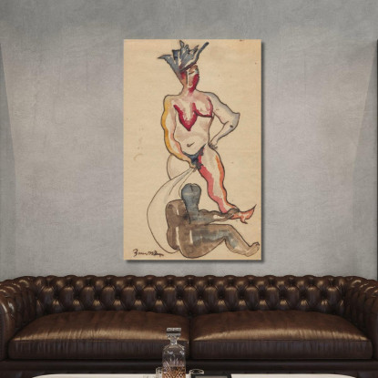 Composizione Figurativa Zygmunt Waliszewski zwl15 quadro stampato su tela