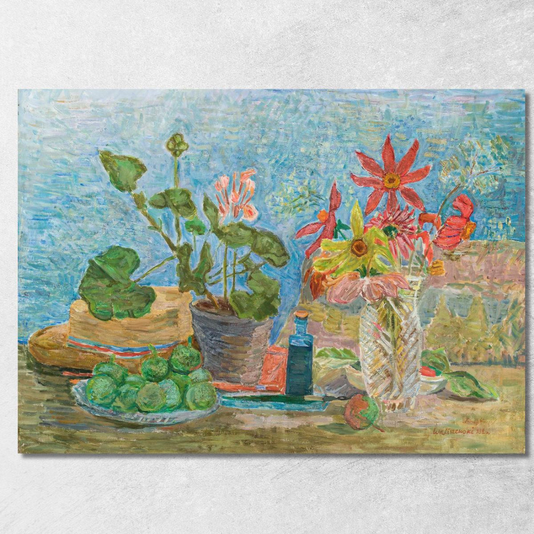 Fiori E Frutta Zygmunt Waliszewski zwl16 quadro stampato su tela