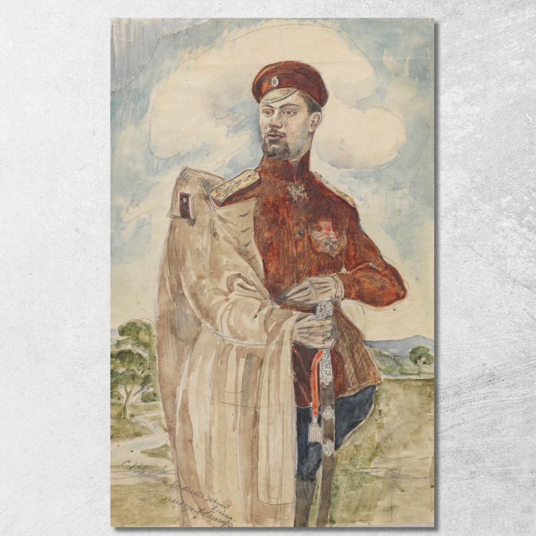 Ritratto Del Cognato Dell'Artista Kirill Zdanevich Zygmunt Waliszewski zwl35 quadro stampato su tela