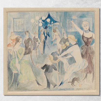 Sartine Zygmunt Waliszewski zwl38 quadro stampato su tela