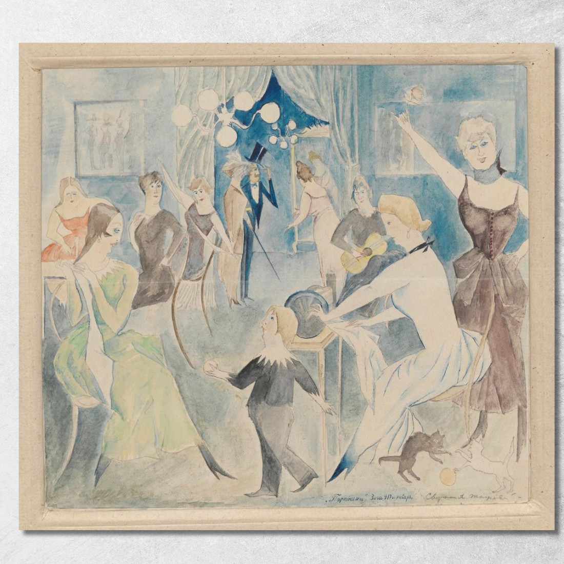 Sartine Zygmunt Waliszewski zwl38 quadro stampato su tela