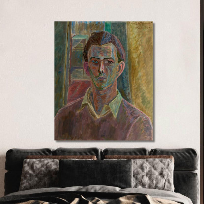 Autoritratto 2 Zygmunt Waliszewski zwl39 quadro stampato su tela