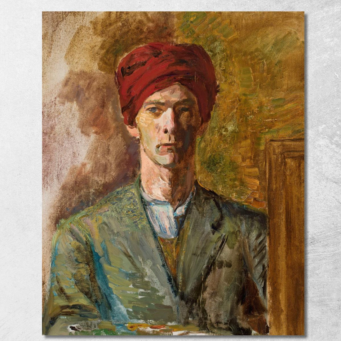 Autoritratto Con Turbante Zygmunt Waliszewski zwl41 quadro stampato su tela