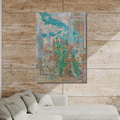 Il Banchetto Zygmunt Waliszewski zwl54 quadro stampato su tela