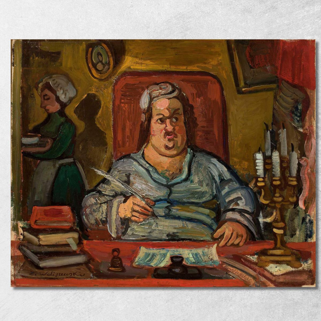 Nudo Viola Zygmunt Waliszewski zwl56 quadro stampato su tela