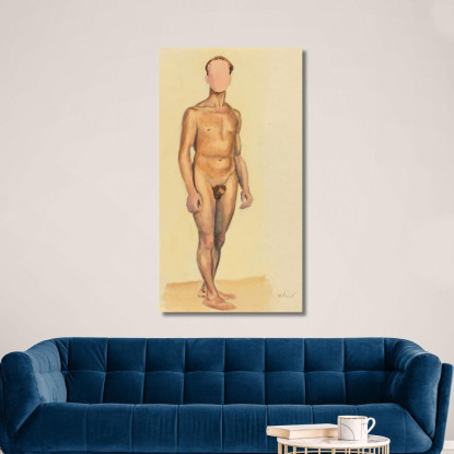 Atto Maschile Vi Karl Wiener kwn353 quadro stampato su tela