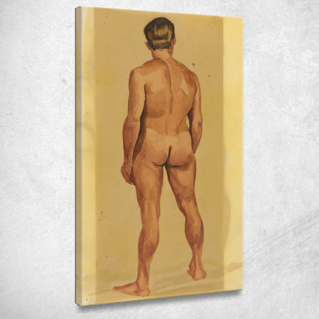 Nudo Maschile Vii Karl Wiener kwn354 quadro stampato su tela