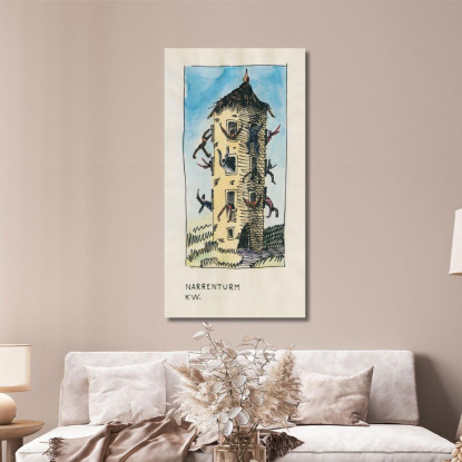 Torre Dello Sciocco Karl Wiener kwn370 quadro stampato su tela