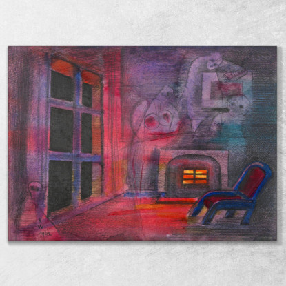 Paura Notturna Karl Wiener kwn427 quadro stampato su tela