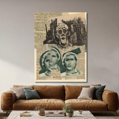 Senza Titolo 3 Karl Wiener kwn442 quadro stampato su tela