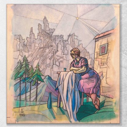 Senza Titolo 8 Karl Wiener kwn448 quadro stampato su tela