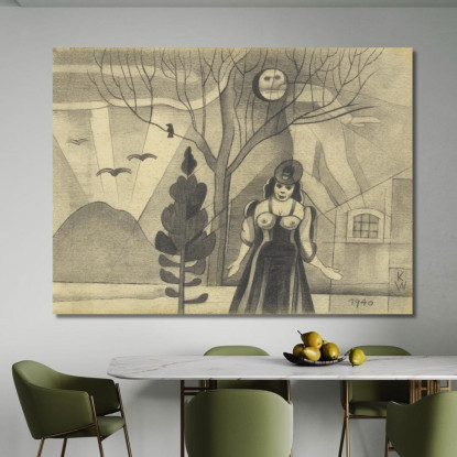 Senza Titolo Da I 150 Fogli Viii Karl Wiener kwn458 quadro stampato su tela