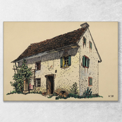 Fattoria Senza Titolo 3 Karl Wiener kwn486 quadro stampato su tela