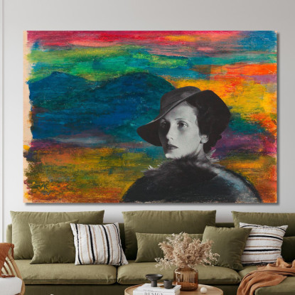 Collage Senza Titolo 2 Karl Wiener kwn490 quadro stampato su tela