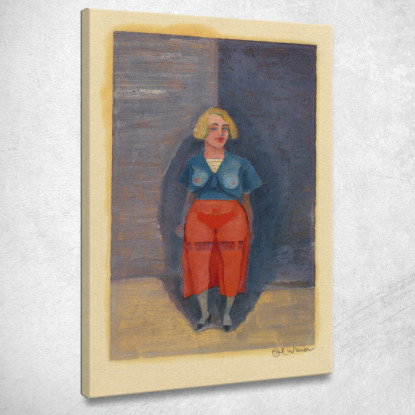 Figura Femminile Senza Titolo 6 Karl Wiener kwn521 quadro stampato su tela