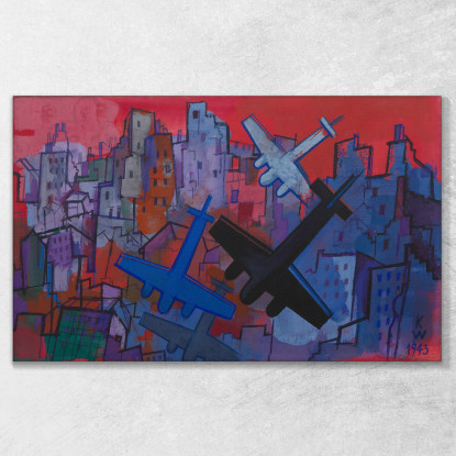 Ottobre Karl Wiener kwn620 quadro stampato su tela