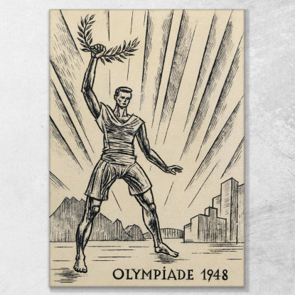 Progetto Delle Olimpiadi Karl Wiener kwn621 quadro stampato su tela