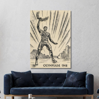 Progetto Delle Olimpiadi Karl Wiener kwn621 quadro stampato su tela