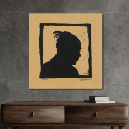 Bambino Karl Wiener kwn626 quadro stampato su tela