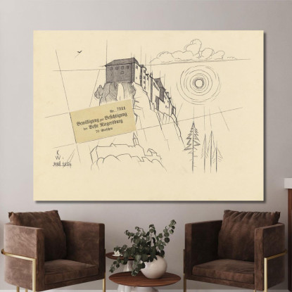 Riegersburg Karl Wiener kwn641 quadro stampato su tela