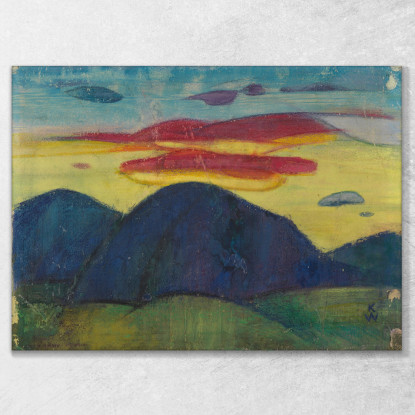 Tramonto 5 Karl Wiener kwn673 quadro stampato su tela