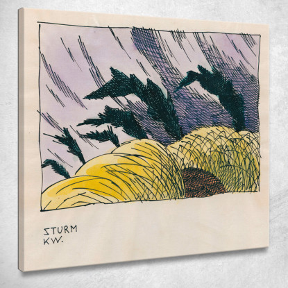 Sturm Karl Wiener kwn688 quadro stampato su tela