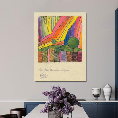 Tramonto Pazzesco Karl Wiener kwn714 quadro stampato su tela