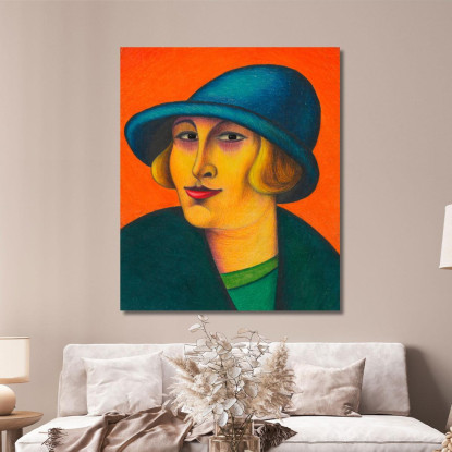 Donna Karl Wiener kwn737 quadro stampato su tela