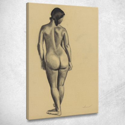 Nudo Femminile Ii Karl Wiener kwn739 quadro stampato su tela