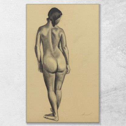 Nudo Femminile Ii Karl Wiener kwn739 quadro stampato su tela