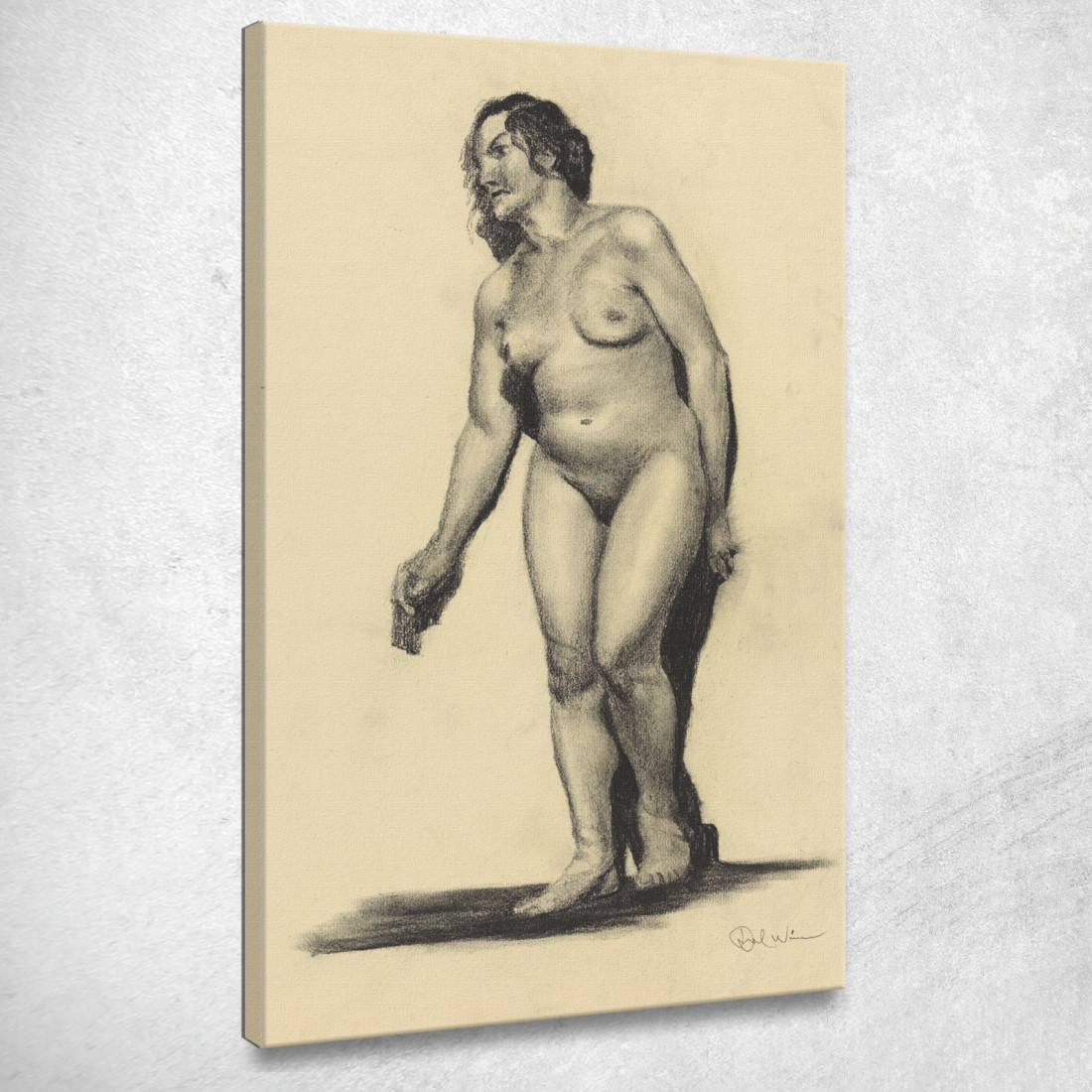 Nudo Femminile Iii Karl Wiener kwn740 quadro stampato su tela