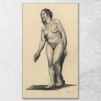 Nudo Femminile Iii Karl Wiener kwn740 quadro stampato su tela