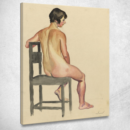 Nudo Femminile Vi Karl Wiener kwn744 quadro stampato su tela