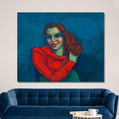 Ritratto Femminile 2 Karl Wiener kwn749 quadro stampato su tela
