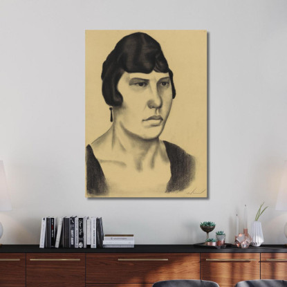 Ritratto Femminile Iv Karl Wiener kwn760 quadro stampato su tela