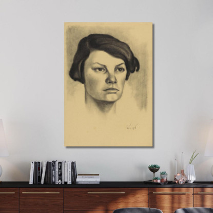 Ritratto Femminile Viii Karl Wiener kwn765 quadro stampato su tela