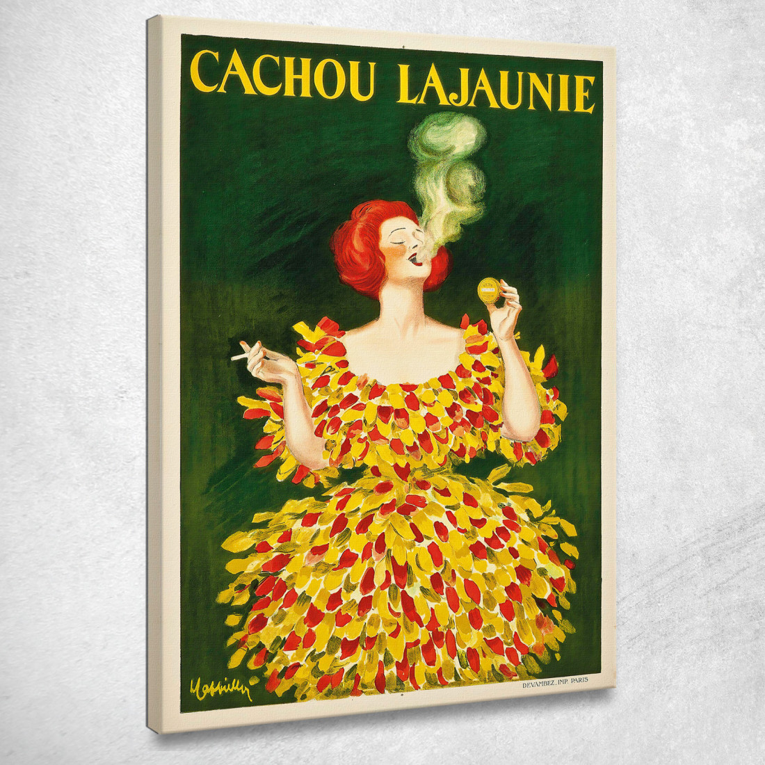 Cachou Lajaunie Leonetto Cappiello lcp19 quadro stampato su tela