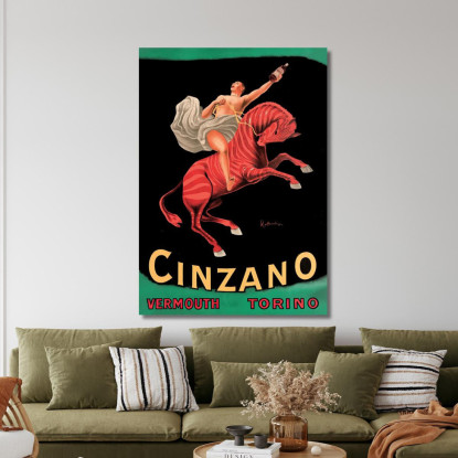 Cinzano Vermut Torino Leonetto Cappiello lcp30 quadro stampato su tela
