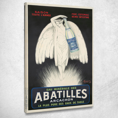 Acqua Minerale Abatilles Leonetto Cappiello lcp44 quadro stampato su tela