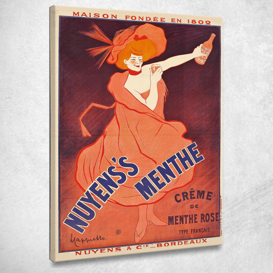 Menthe Di Nuyens Leonetto Cappiello lcp87 quadro stampato su tela