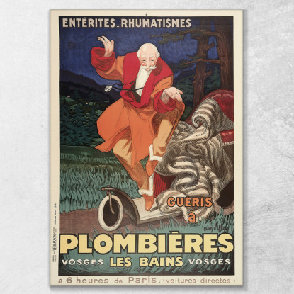 Plombières-Les-Bains Leonetto Cappiello lcp93 quadro stampato su tela
