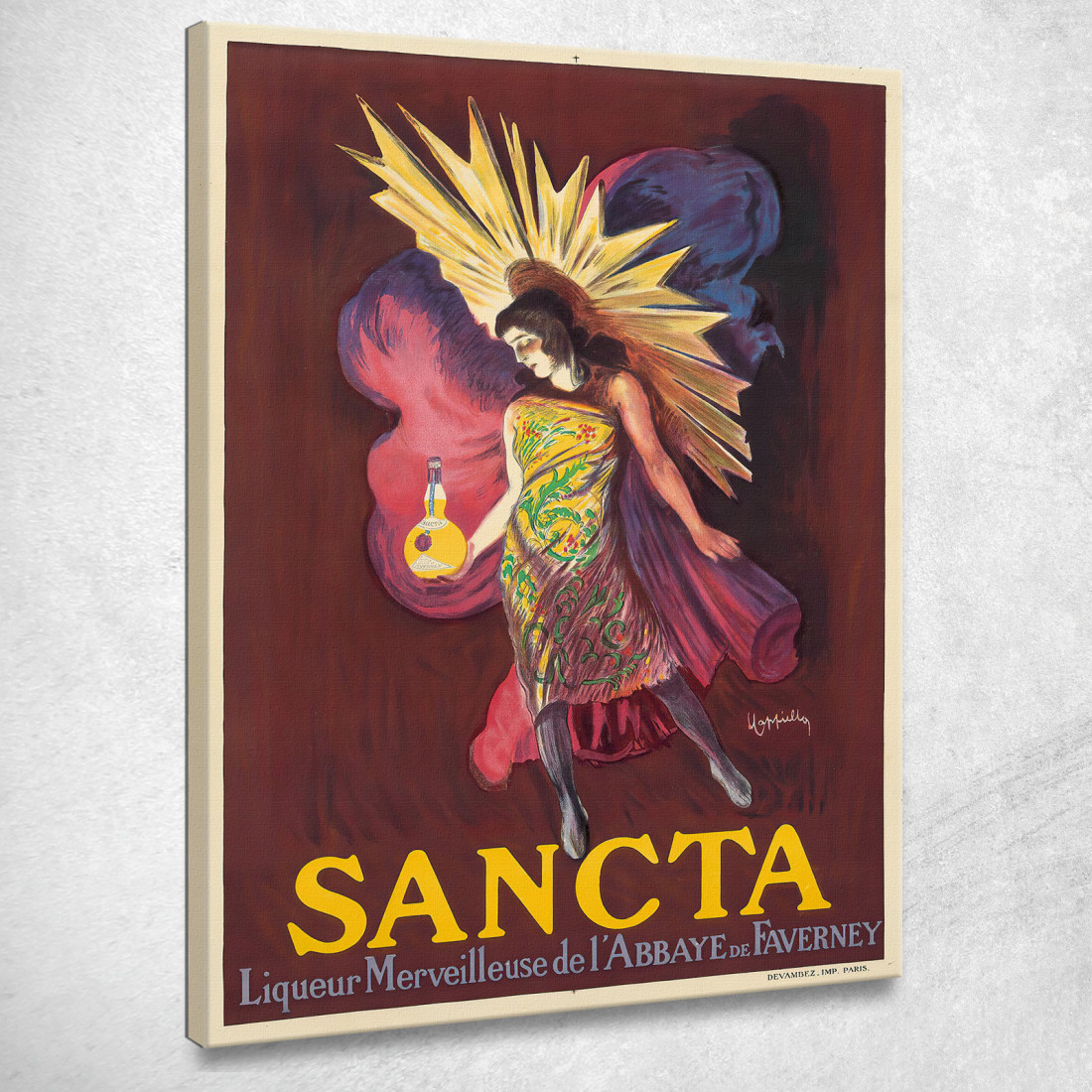 Santo Leonetto Cappiello lcp103 quadro stampato su tela