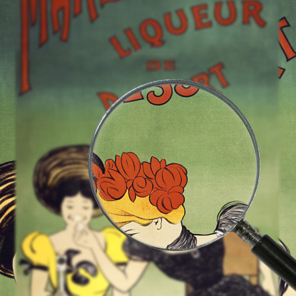 Il Liquore Da Dessert Marquisette Leonetto Cappiello lcp105 quadro stampato su tela