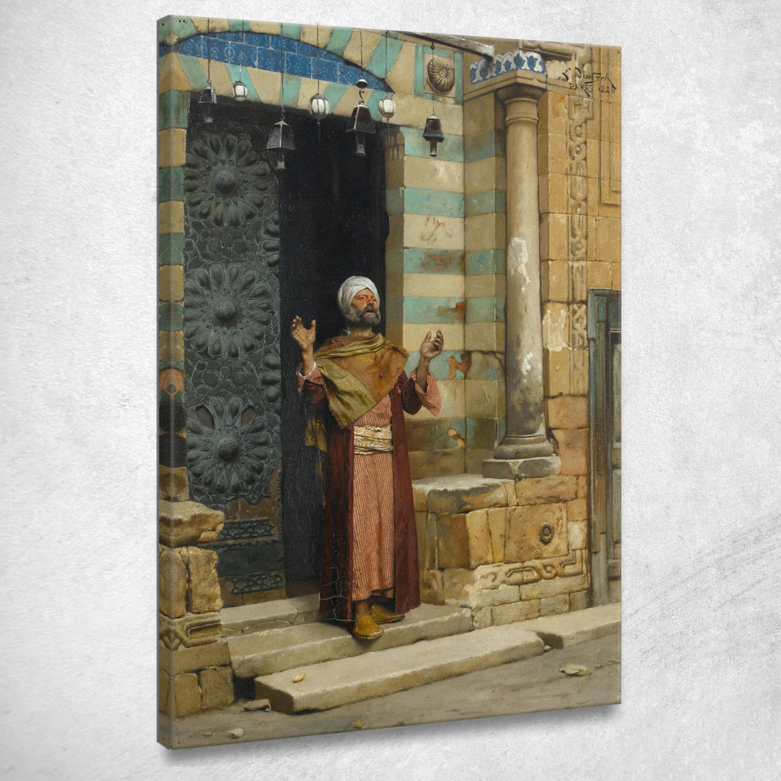 Alla Porta Della Moschea Ludwig Deutsch ldt8 quadro stampato su tela