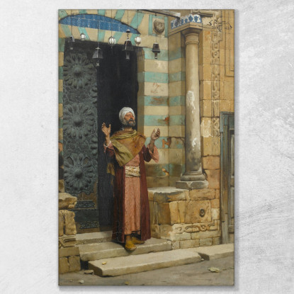Alla Porta Della Moschea Ludwig Deutsch ldt8 quadro stampato su tela