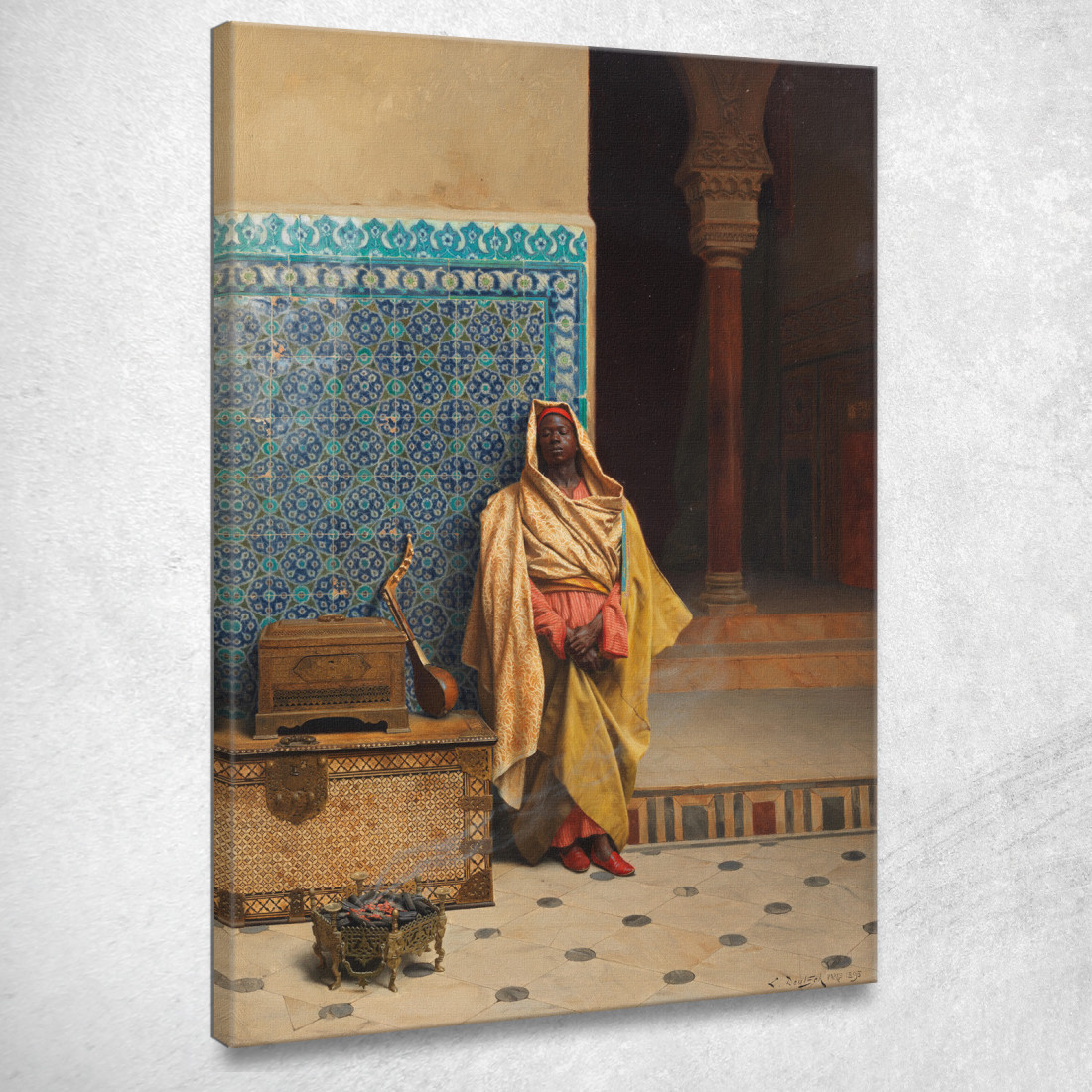 Alla Moschea Ludwig Deutsch ldt9 quadro stampato su tela