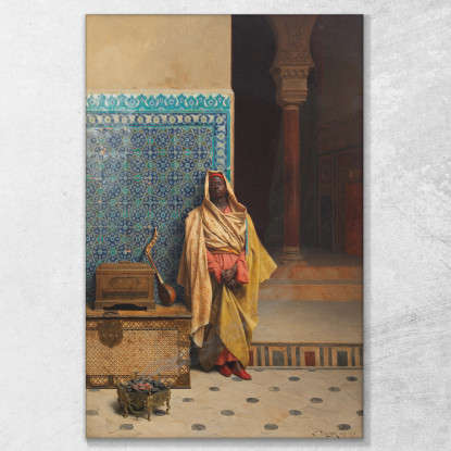 Alla Moschea Ludwig Deutsch ldt9 quadro stampato su tela