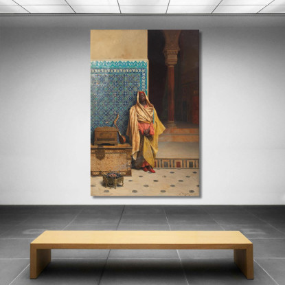 Alla Moschea Ludwig Deutsch ldt9 quadro stampato su tela