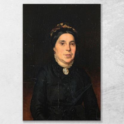 Ritratto Della Moglie Di Ignaz Deutsch Ludwig Deutsch ldt19 quadro stampato su tela