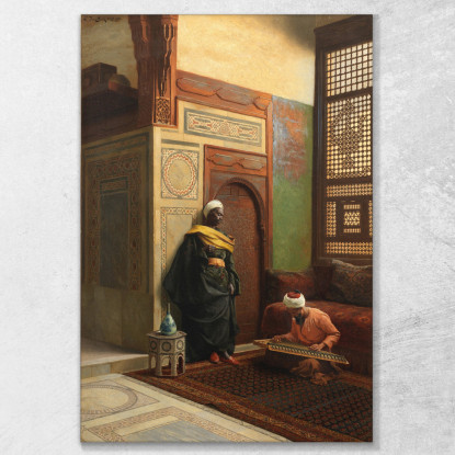 Il Giocatore Di Qanun Ludwig Deutsch ldt35 quadro stampato su tela